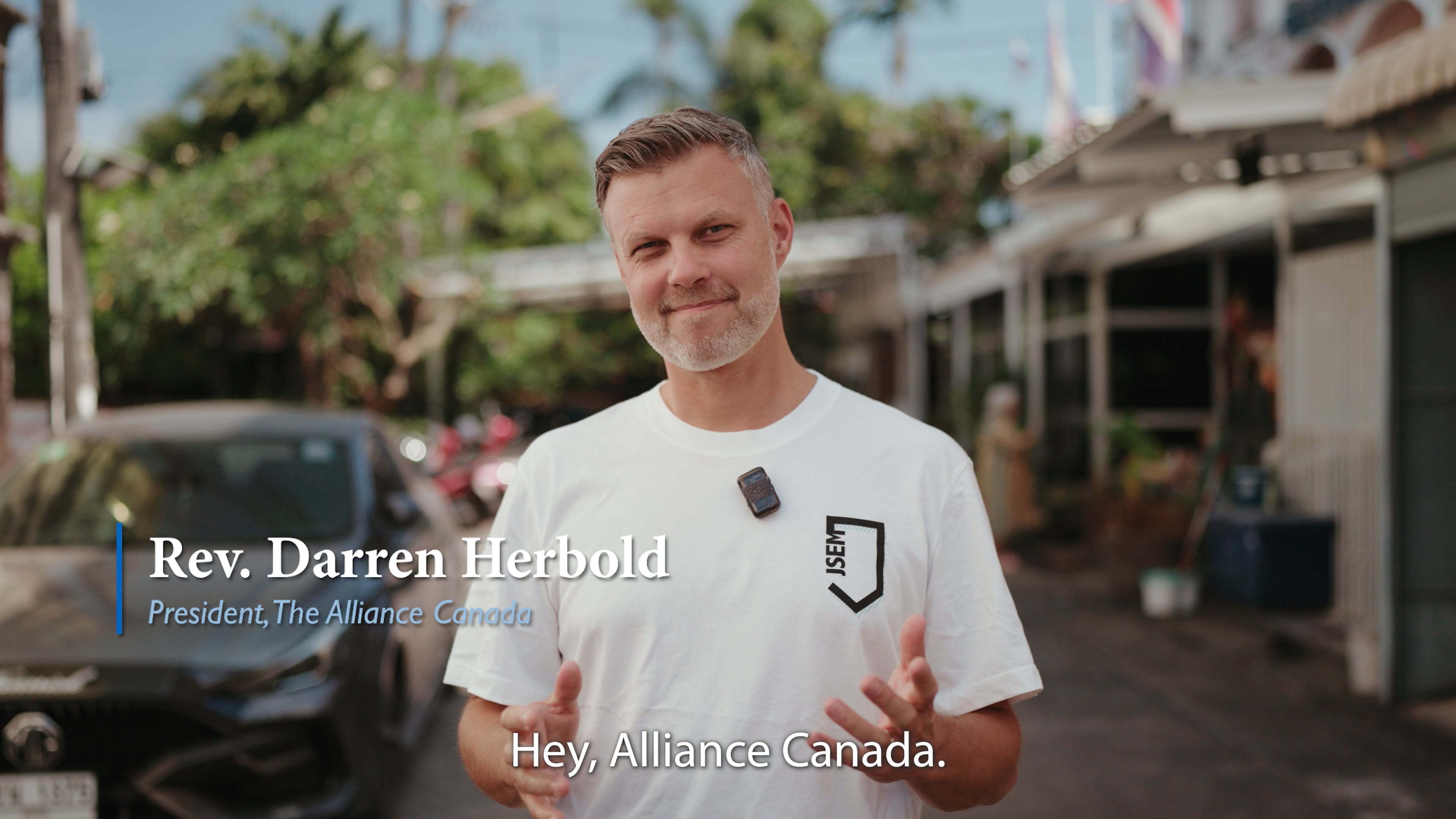 President Herbold speaking in Thailand