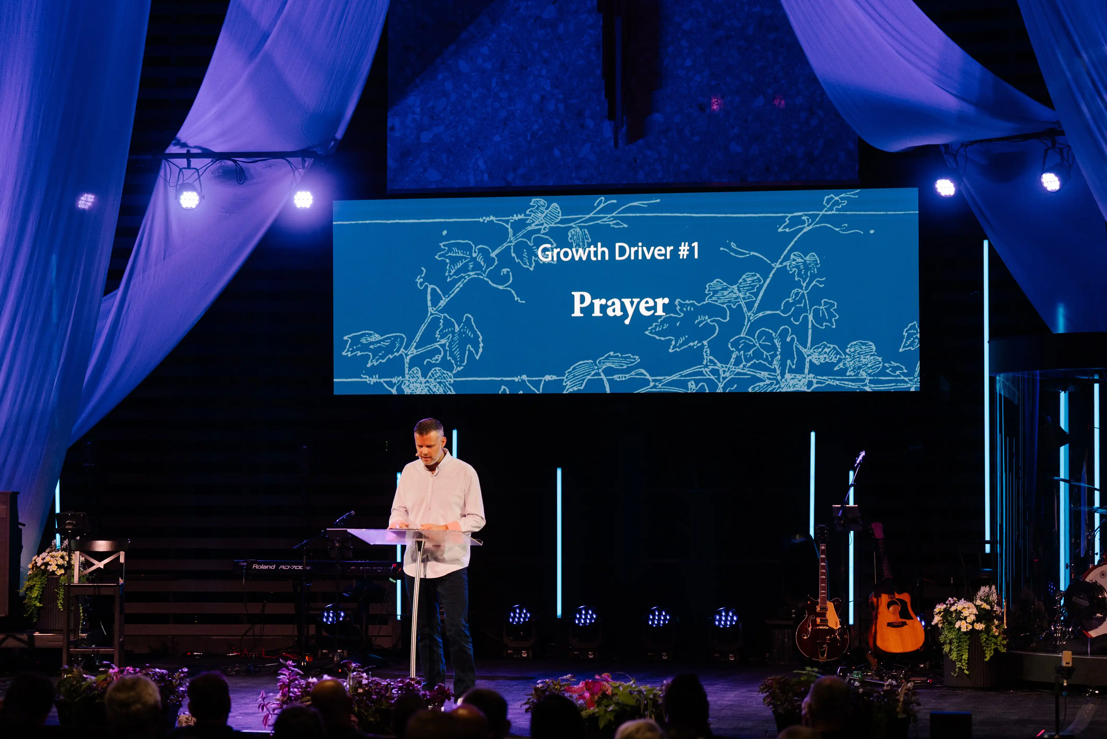 President Herbold Presenting the Growth Drivers on stage at Assembly 2024